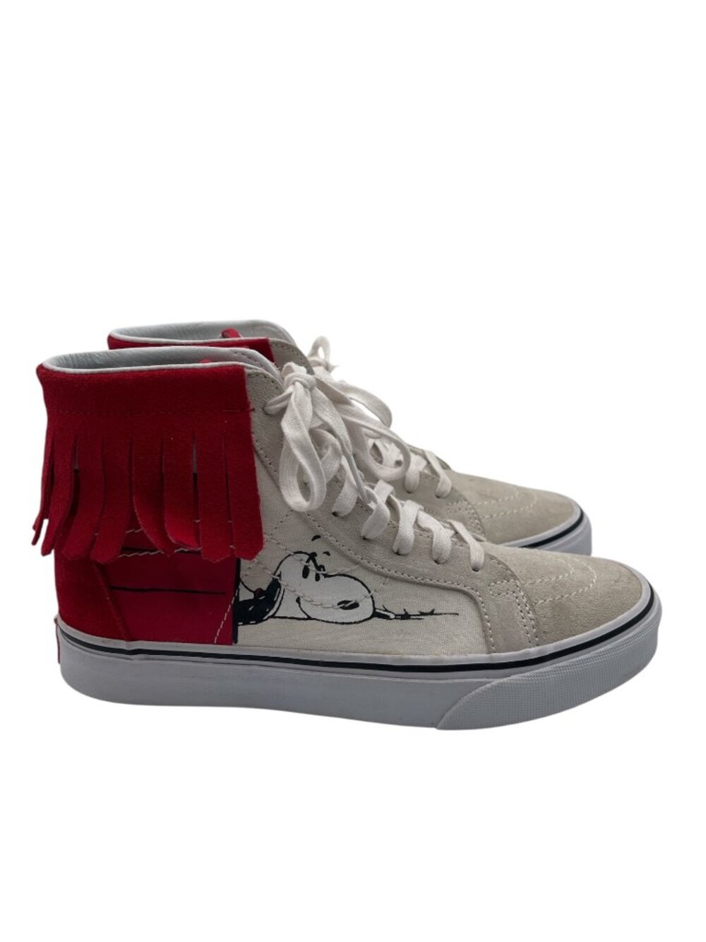 Vans x Peanuts Sk8-Hi Moc "Dog House" Snoopy Charlie Brown Skate Shoes W8